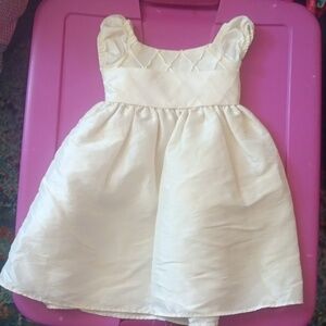 Cream colored formal dress